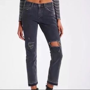 Levi 505c faded black jeans